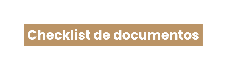 Checklist de documentos